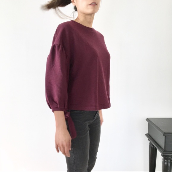 CHICBOMB Sweaters - Langley crew sweater top with sleeve detail